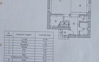 Vila individuala, 4 camere, curte 290 mp, mobilata si utilata, Ilfov - Schiță 19