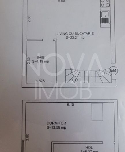 Apartament tip mansarda cu balcon, mobilat-utilat, Valea Aurie - Poză 6