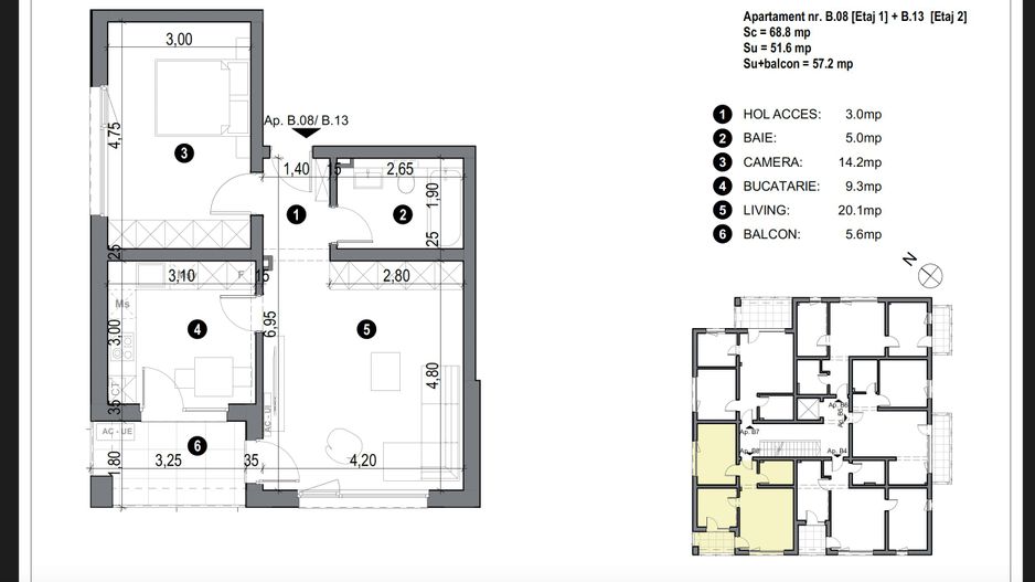 Apartment bloc nou cu lift si loc de parcare inclus - Poză 2