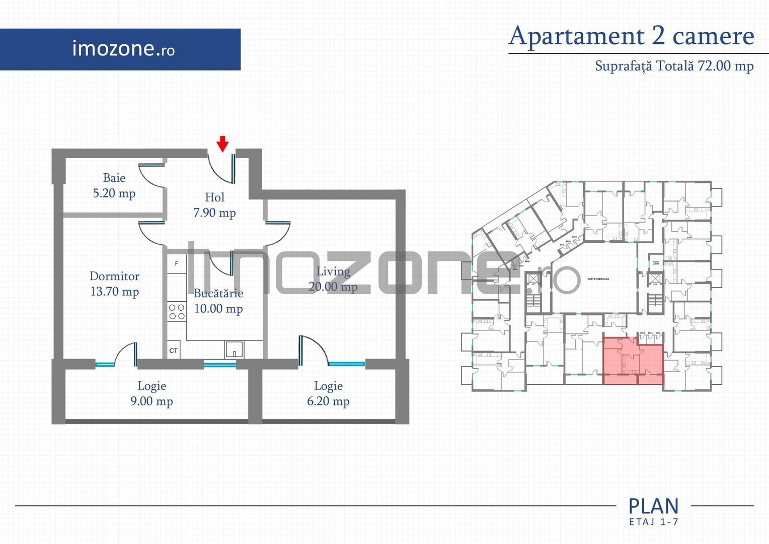 Apartament 2 Camere | 65 mp | Bloc Nou | Metrou Pacii / Preciziei | Militari - Poză 12