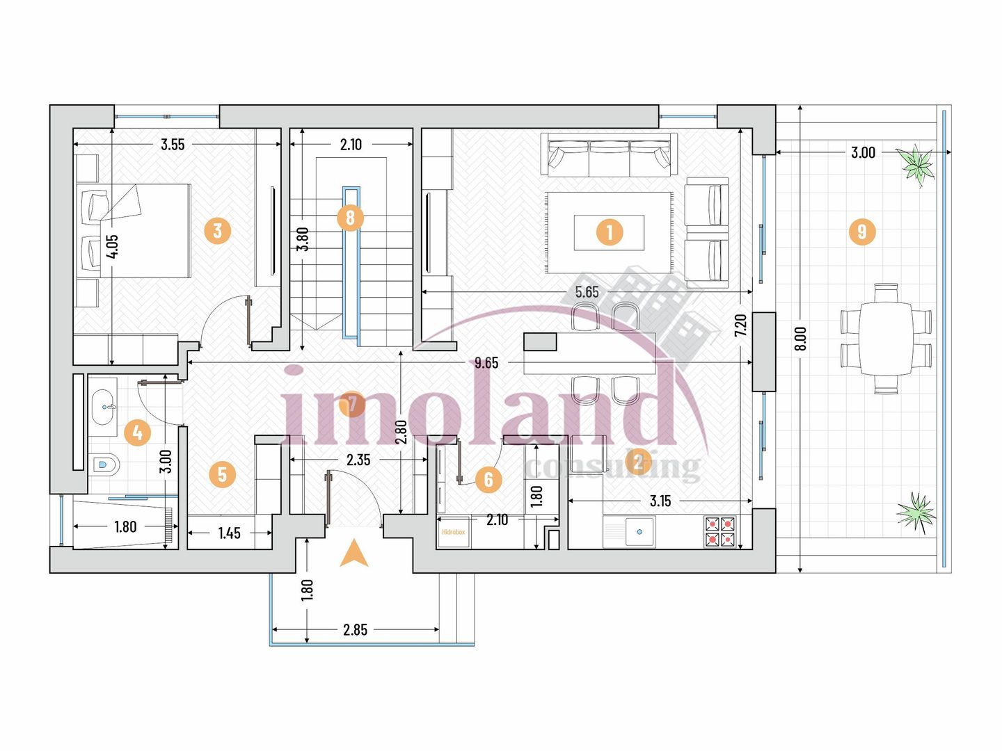 Marina Snagov - Vanzare - Vila NOUA - 5 camere - ponton la Lacul Snagov - Schiță 26