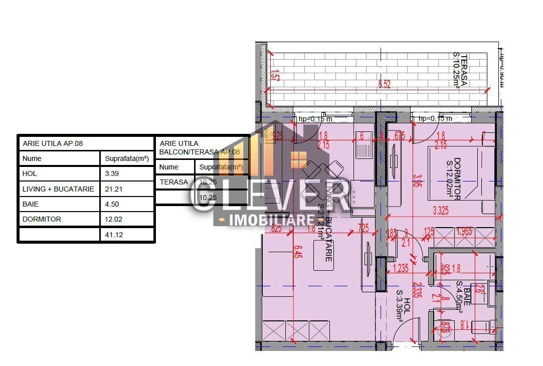 Studio 2 camere 51 mp -  Pallady, Oferta Parcare, Comision 0% - Schiță 3