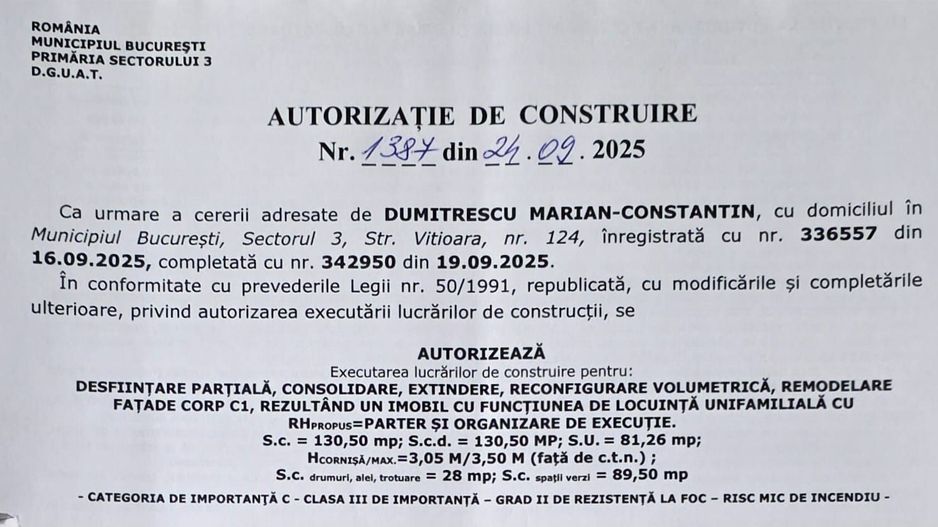 De vazare teren 248 mp cu Autorizație de construire Auchan Titan - Poză 6