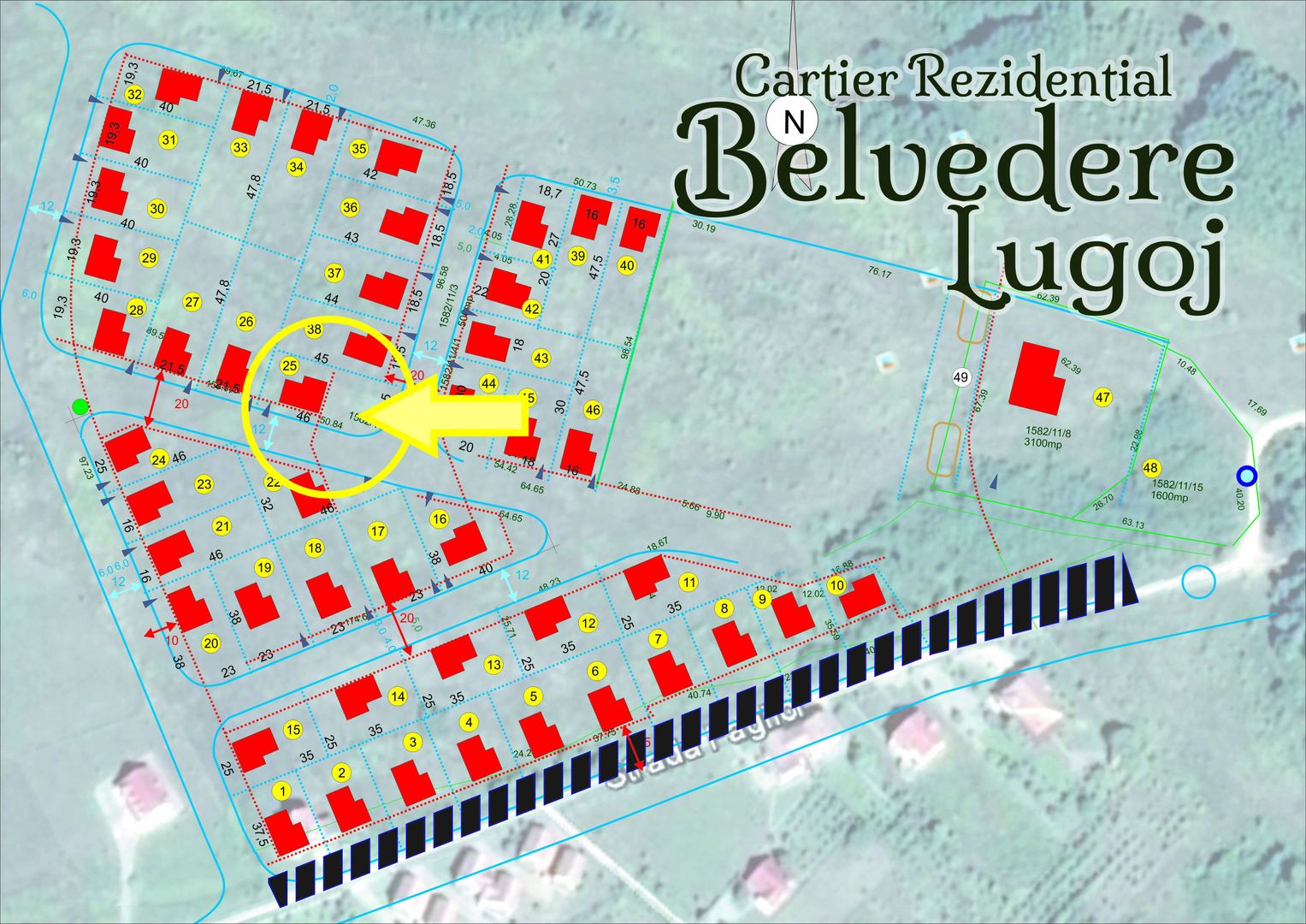 Teren intravilan pentru constructii in Belvedere parcela 25 - Poză 1