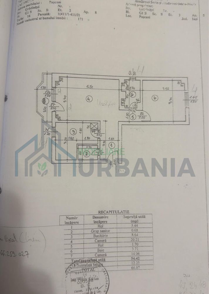 Apartament 2 camere, 67 mp, zona centrala Pascani - Poză 6