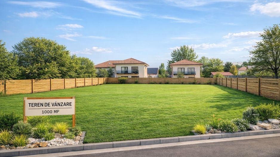 Teren 1.000 mp intravilan Tunari – utilități complete - Poză 1