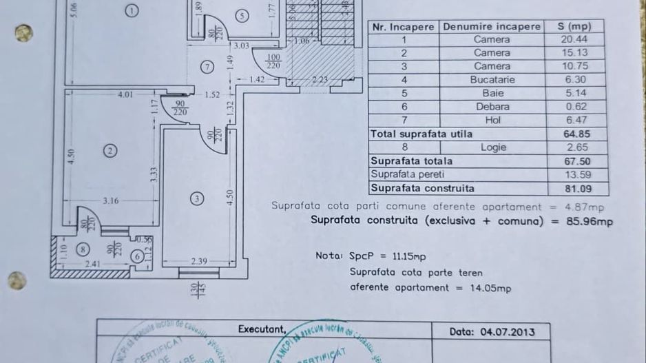 Apartament 3 camere modern, Avangarde, Prelungirea Ghencea, S6 - Schiță 16