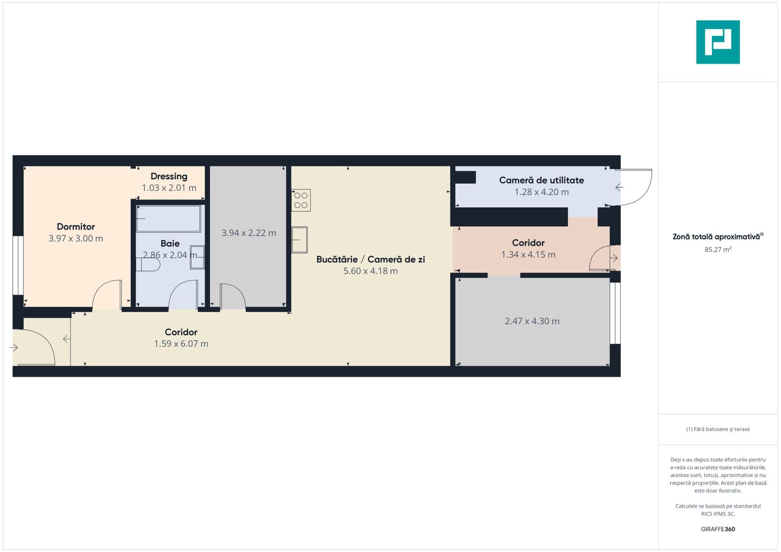 Casă cu 3 camere în Cartierul Verde - Poză 7