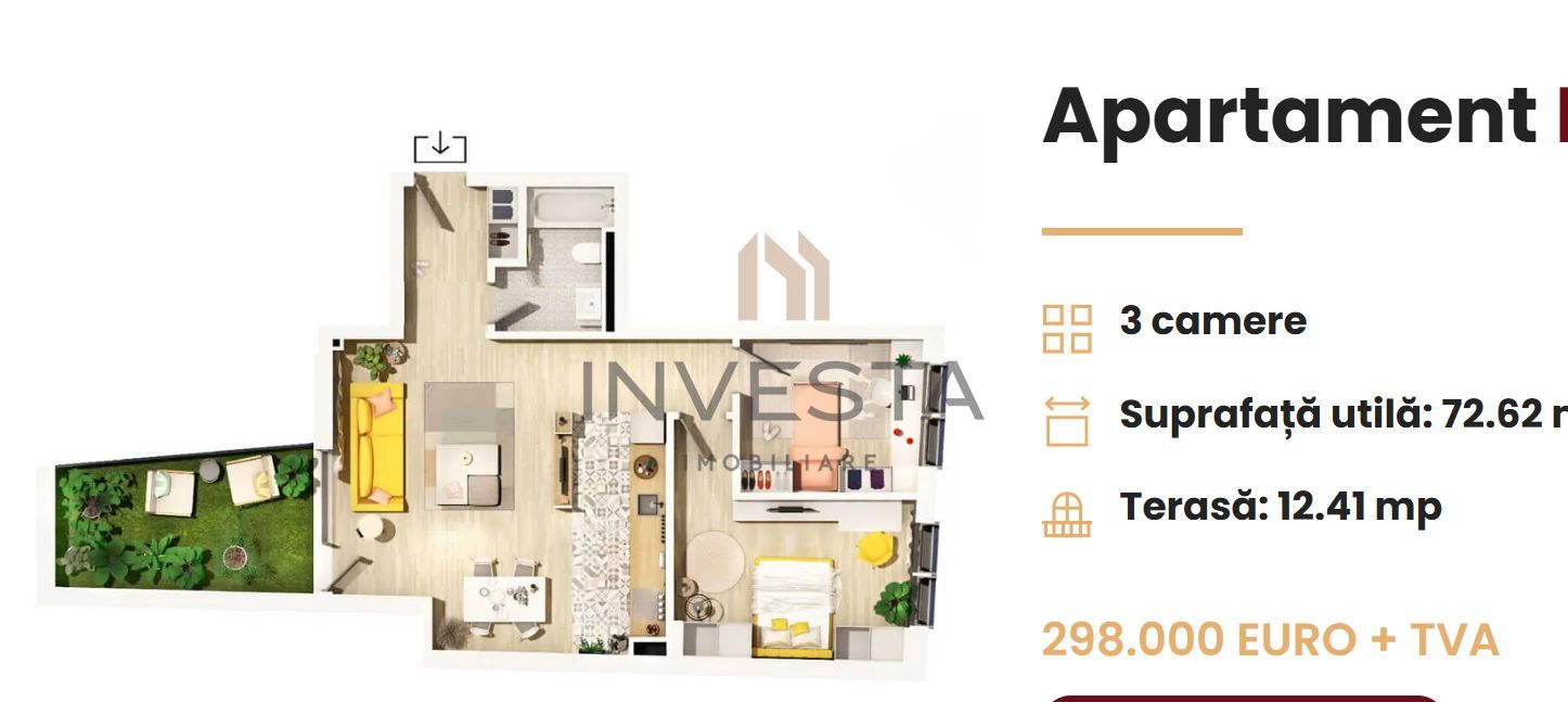 Apartament 3 camere exclusivist in Zona Parcului Central, Cluj-Napoca! - Poză 2