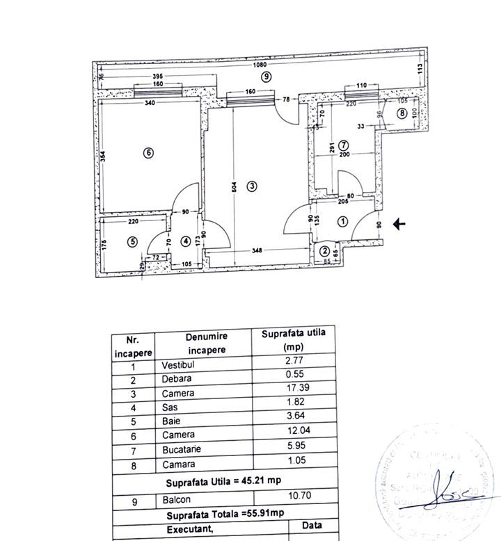 Apartament 2 camere nemobilat Unirii - Cantemir T99 - Poză 2