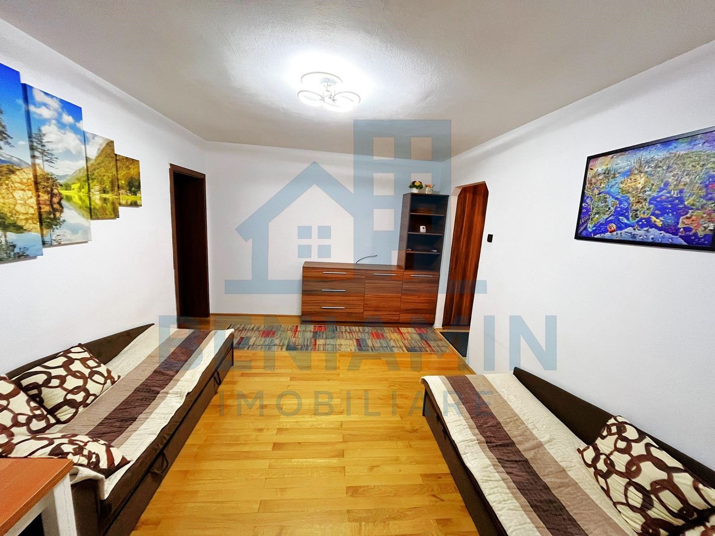 4 Camere-Etajul1-Centrala Termica-Mobilat-Utilat-Centrul Civic-Brasov - Poză 3