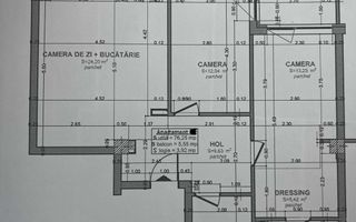 Apartament 3 camere, balcon, logie, 76mp, mobilat, utilat, parcare. - Poză 9