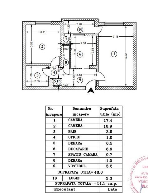 2 camere | Decomandat | 5 min Metrou Piata Sudului - Poză 3