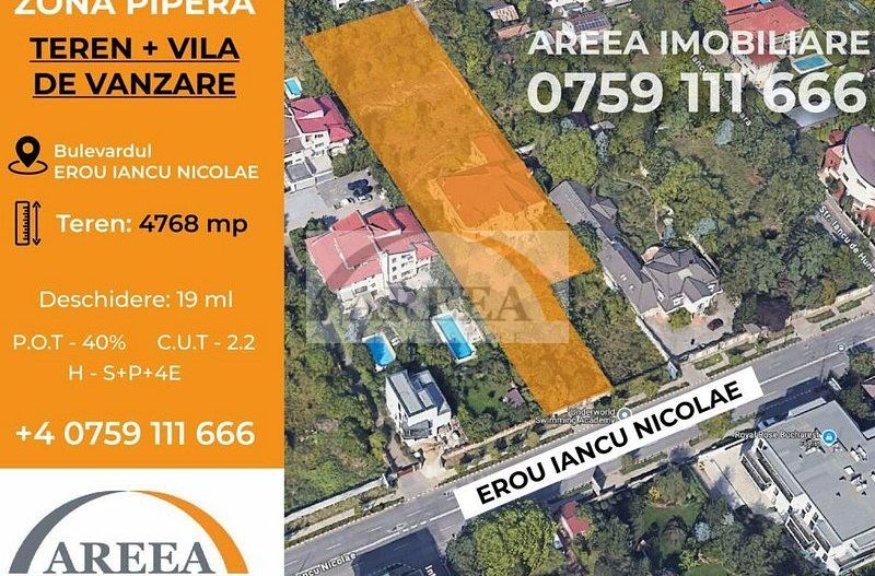 Teren 4768 mp cu deschidere la Erou Iancu Nicolae - Poză 2