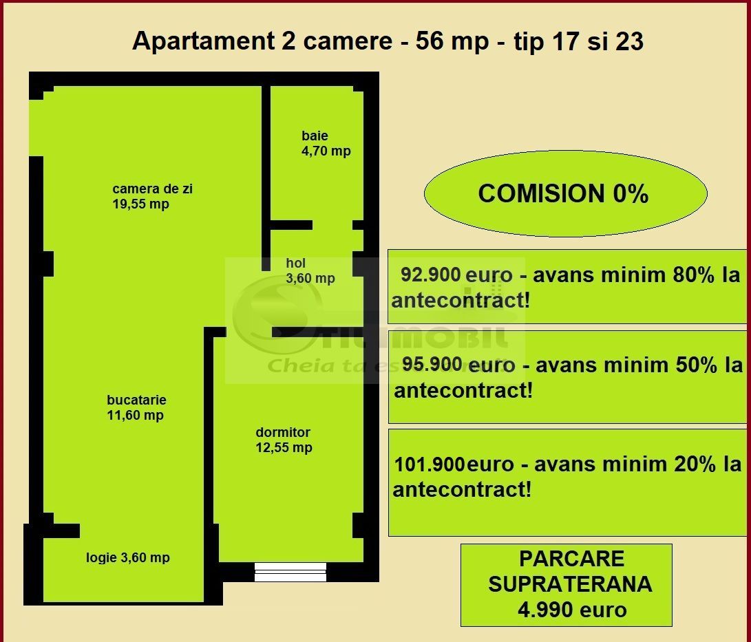Apartament 2 camere nou de vanzare in Iasi Valea Lupului, bloc 2025 - Poză 2