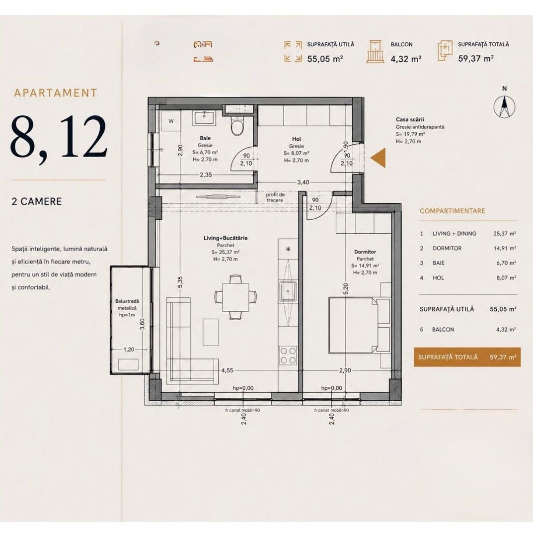 Soarelui – Braytim | Proiect Nou | Lift | Apartamente & S.A.D.-uri - Poză 15