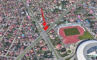 Teren 500 mp , colț stradal, vizibilitate maximă, lângă stadion – Craiova - Poză 4