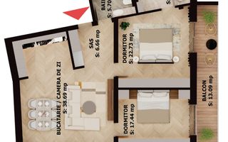 Apartament nou, 3 camere, 305 000 Euro. Comision 0. - Poză 1