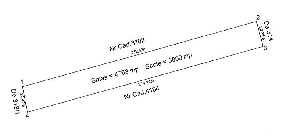 Teren 10.000 mp Balotești – Ideal ansamblu rezidențial, acces rapid, utilități - Schiță 3