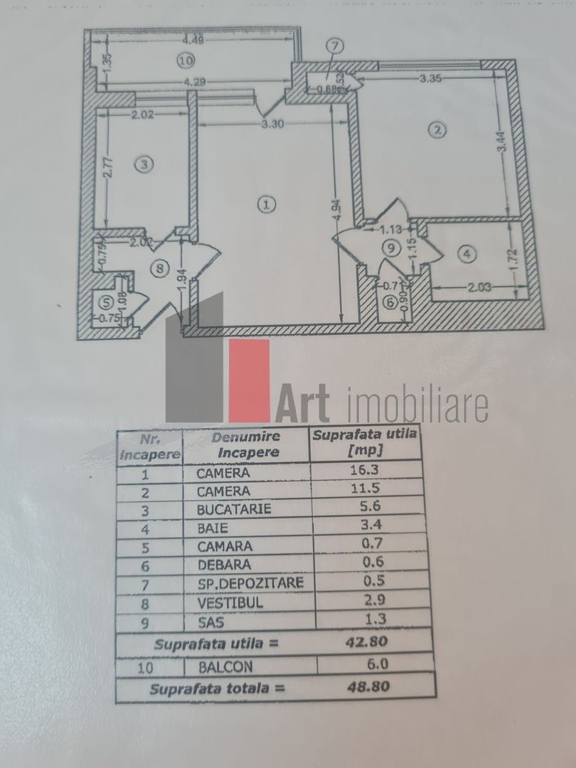 Apartament 2 cam.  calea Grivitei/ str. Turda - Poză 3