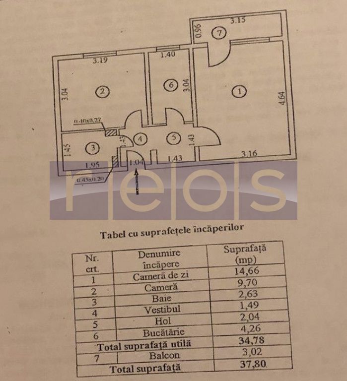 VANZARE 2 CAMERE | DECOMANDAT | ZONA BRANCOVEANU - Biserica Huedin - Poză 7