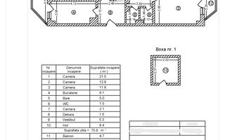 Apartament 3 camere decomandat, 88 mp, an 1982, Piata 1 Mai, Victoriei - Poză 7
