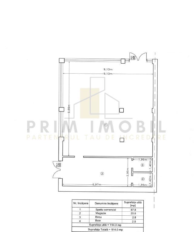 Spatiu comercial 114mp cu parcare - Poză 7