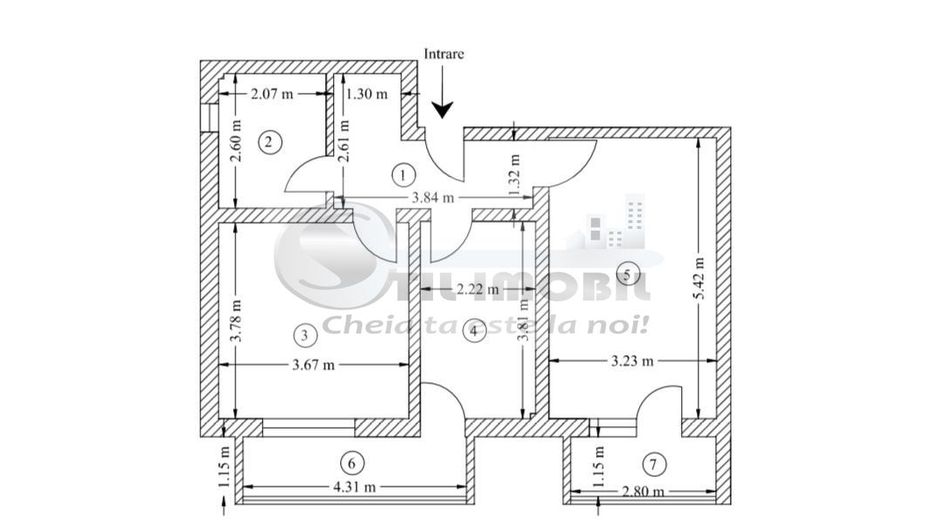 Intabulat!Apartament 2 cameredecomandat62mpCapat C.U.G-Valea Adanca - Poză 8