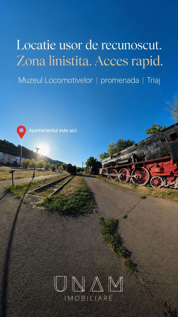 2 camere decomandate | Etaj1 | 55 mp | Triaj - Muzeul Locomotivelor | Resita - Poză 1
