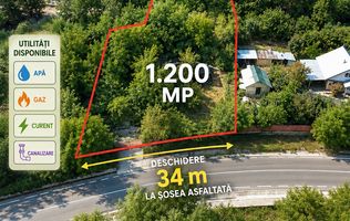 TEREN 1.200 mp în BRODOC - NATURĂ, INTIMITATE ȘI ACCES DIRECT LA ASFALT;