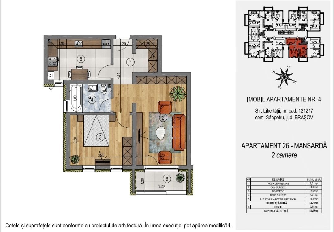 Apartament 2 camere mansardă Ofertă Limitată!!!  31 Decembrie 2025 - Poză 4