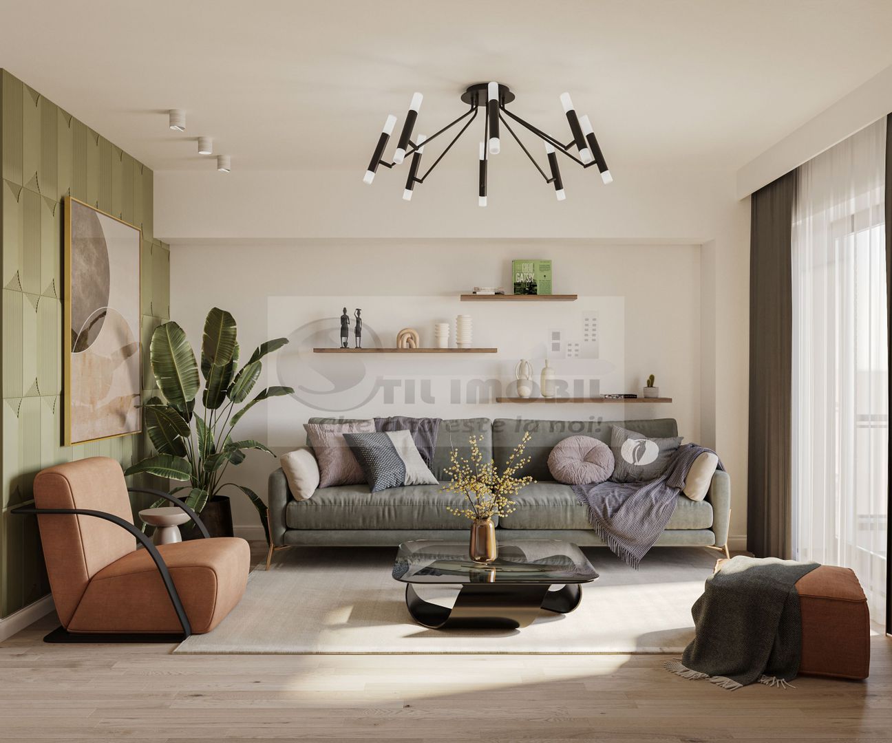 Apartament 1 camera 47,7 mp, finisaje premium – Comision 0% - Poză 1