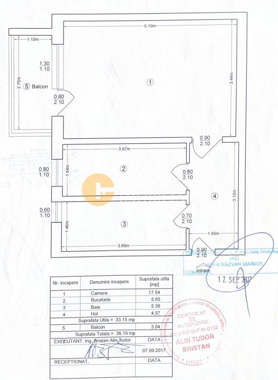 Bloc dupa 1980 - Apartament cu o camera - mobilat/utilat - Poză 6
