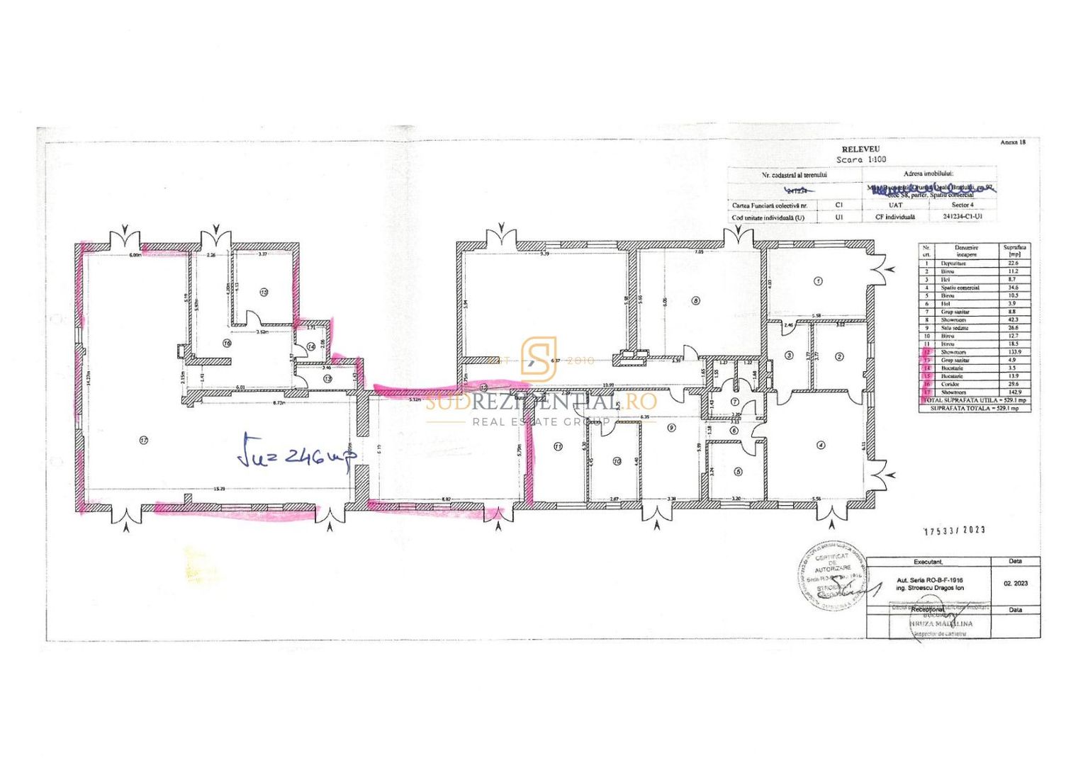 Spatiu comercial de 246 mp, 9 locuri de parcare, zona Metalurgiei - Schiță 8