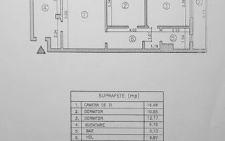 3 camere Piața Iancului – 50 m metrou, etaj superior, luminos - Poză 4