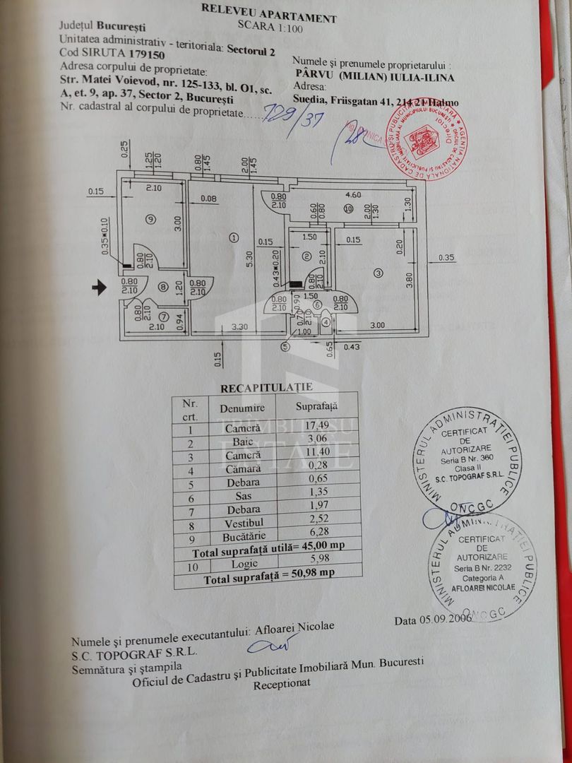 Apartament 2 camere centrala termica Metrou Iancului Matei Voievod - Schiță 26