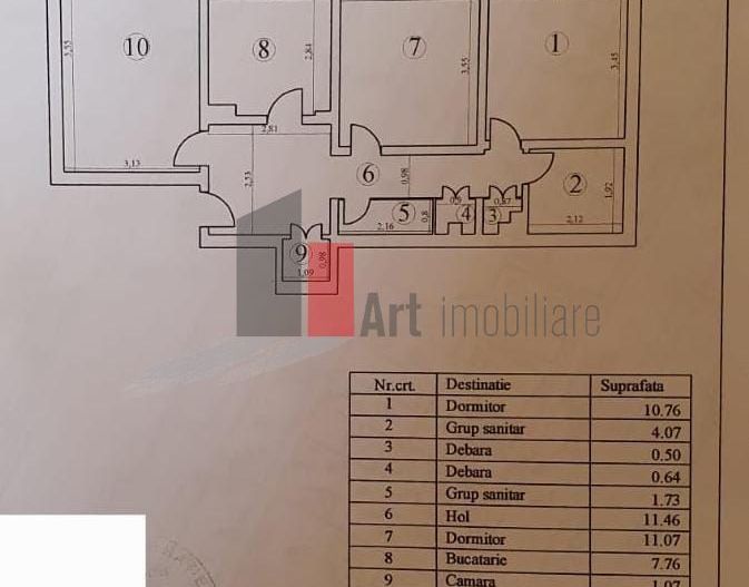 Vânzare apartament 3 camere centrală Berceni - Olteniței - Poză 11