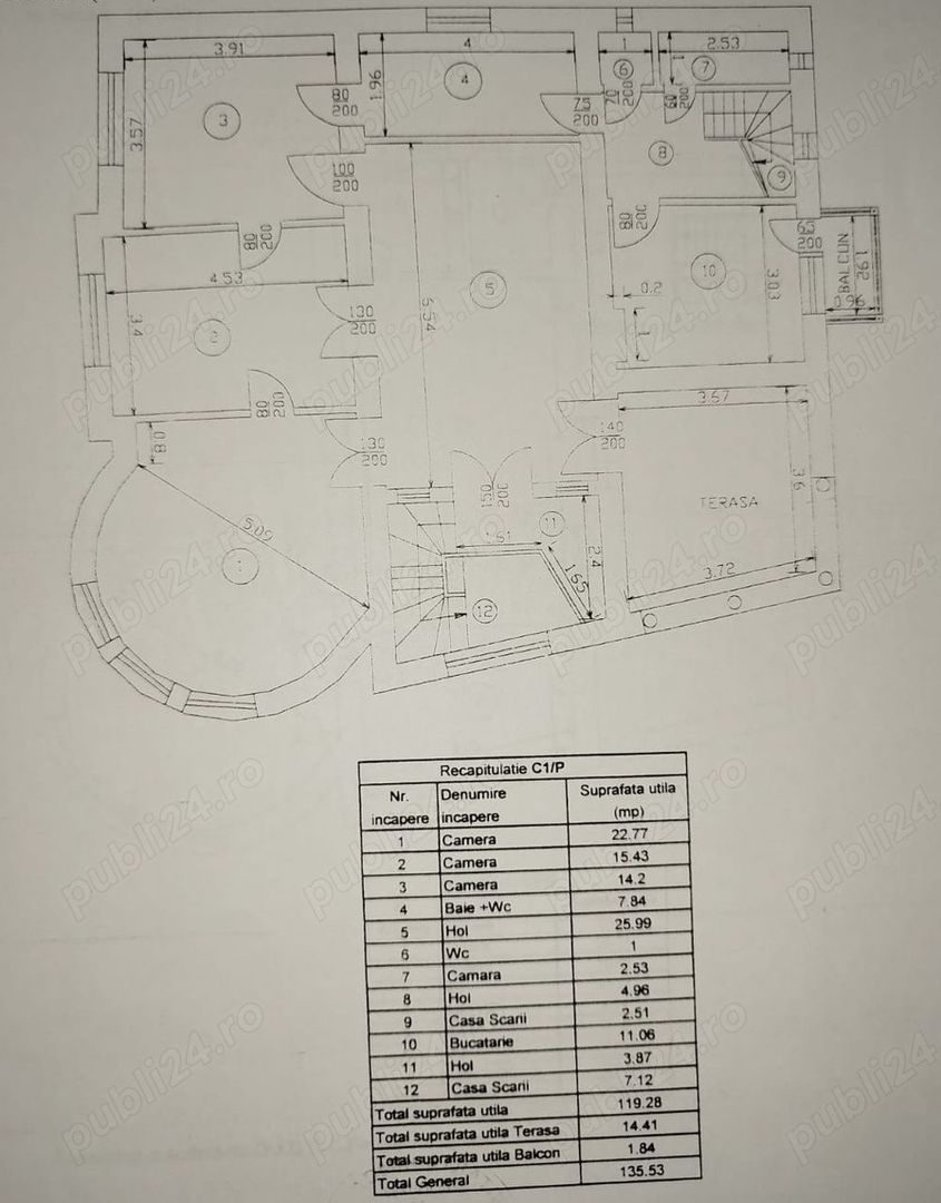 BRASADAS vinde casa cu 14 camere in Iasi zona CENTRALA. - Poză 8