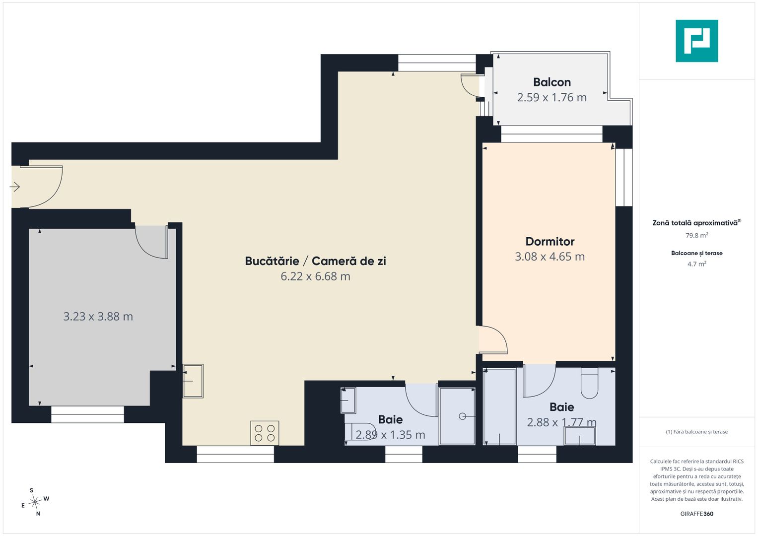 Green Vista | Apartament premium cu 3 camere - Poză 8