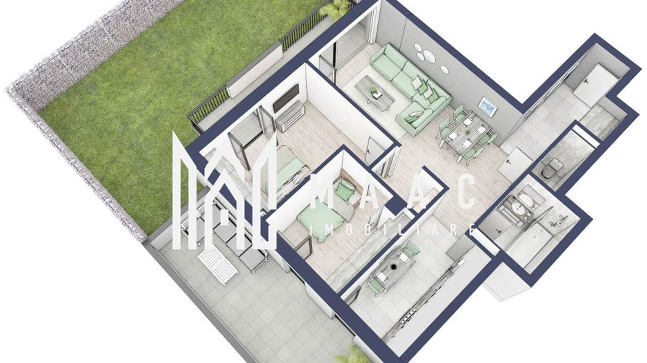 Apartament 3 camere | Balcoane 11.8 mp | Gradica ca. 107mp | Turnisor - Poză 6