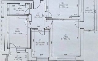 Apartament cu 3 camere situat la etajul 3 zona rezidentiala Rasnov - Poză 7