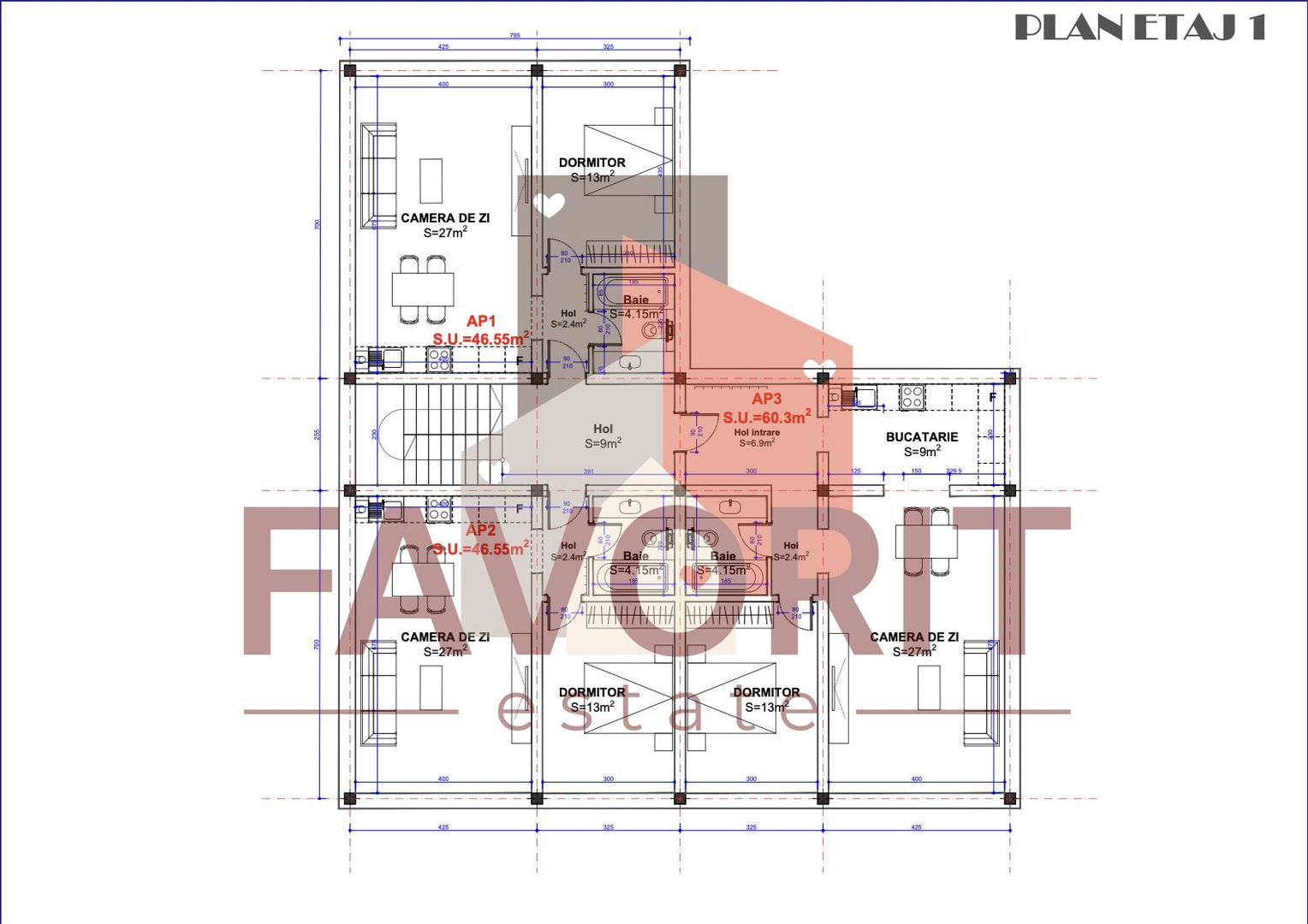 Apartamente de vanzare in Mosnita Noua | Zona Kaufland | Finisaje la alegere - Schiță 9