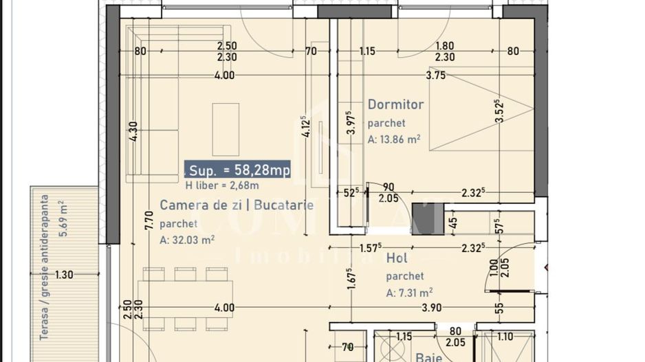 Antecontract semnat Apartament ultrafinisat cu parcare subterană - Schiță 14