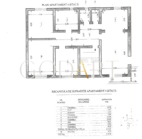 Apartament 4 camere | Nordului | Loc de parcare - Poză 13