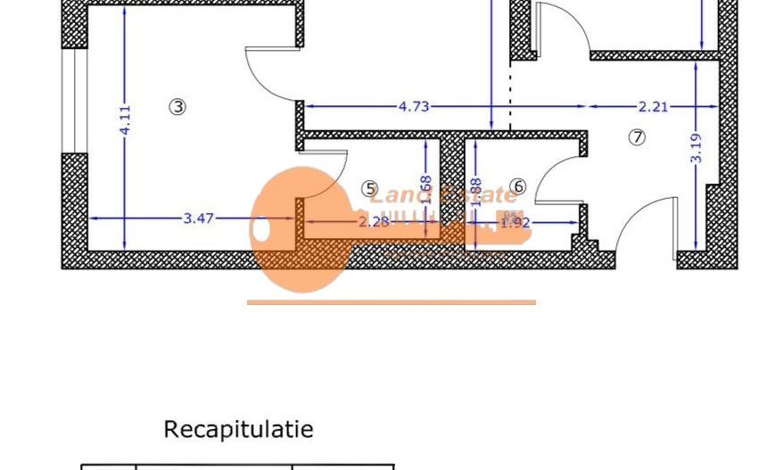 Apartament 3 camere | zona Aviatiei - Schiță 17