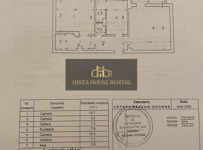 Comision 0%-2 camere decomandat, renovat, central–Otopeni+ garaj 25mp - Schiță 14