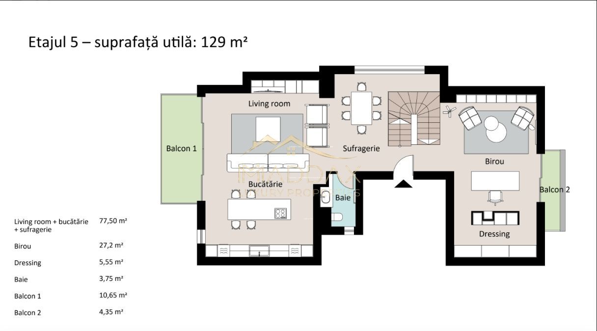 Extraordinary Penthouse *380 SQM useful* 3 parking // Primaverii - Schiță 56