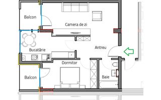 Apartament nou de vanzare 58 mp Soporului Comision 0% - Poză 7