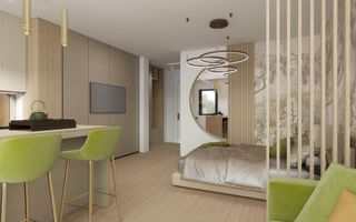 Inchiriez Studio nou complet mobilat/utilat - Poză 1