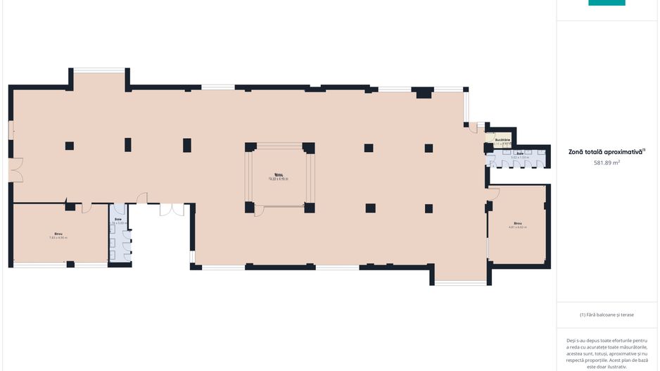 Spațiu de birouri clasa A, 700 mp în Arad - Poză 3